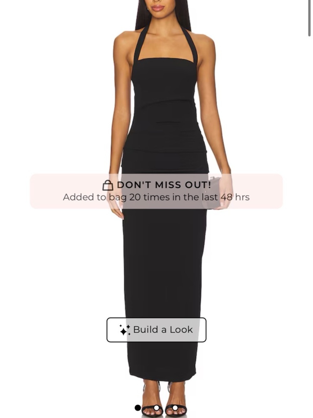 Lioness Dark Navy Halter Strap Maxi Dress